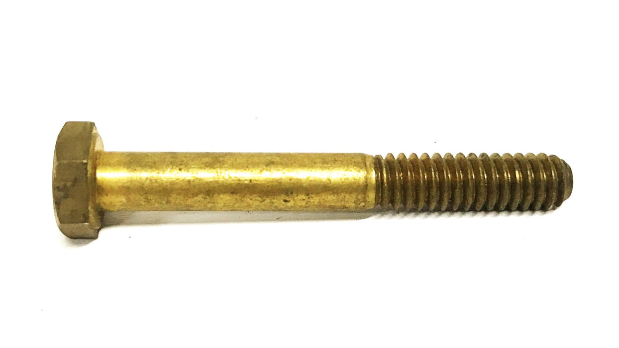Unbranded 1/4-20 x 2 inch Brass Hex Head Machine Screw [Lot of 41] NOS