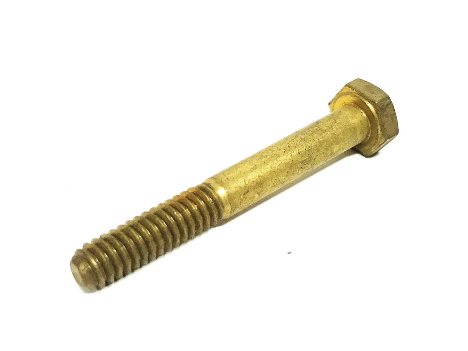 Unbranded 1/4-20 x 2 inch Brass Hex Head Machine Screw [Lot of 41] NOS