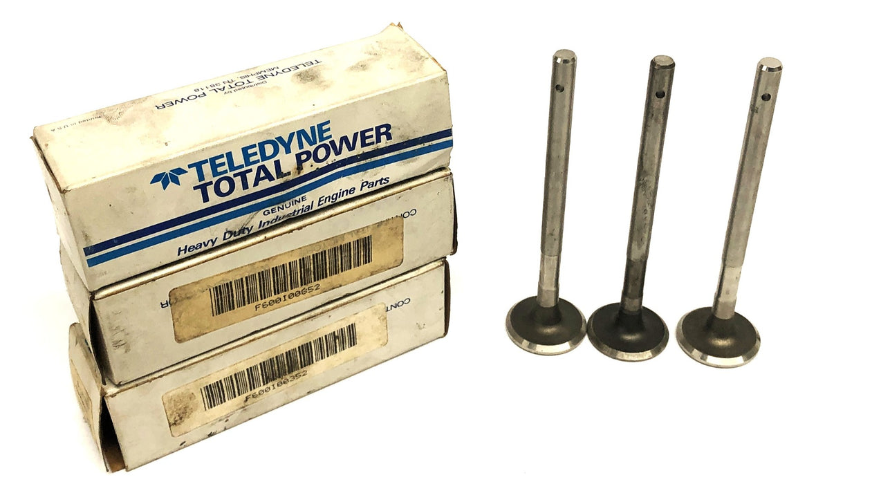 Teledyne Total Power Exhaust Valve F600I00352 [Lot of 3] NOS