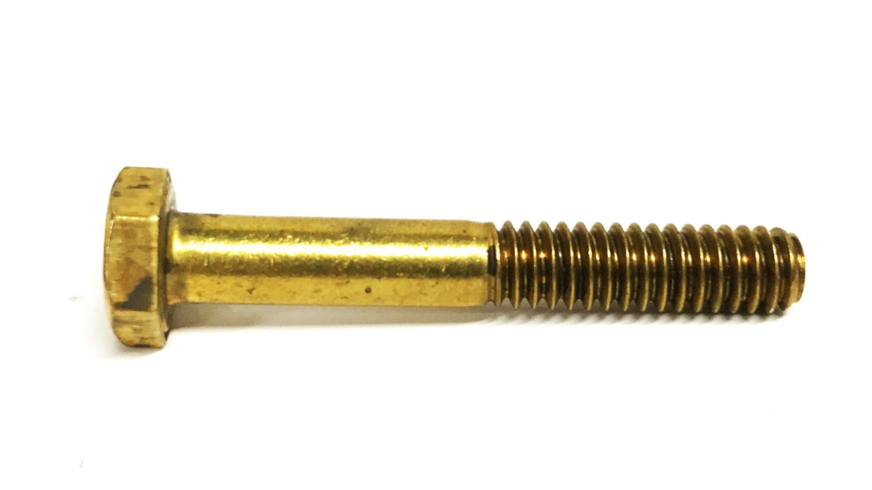Unbranded 1/4-20 x 1-3/4 inch Brass Hex Head Machine Screw [Lot of 26] NOS