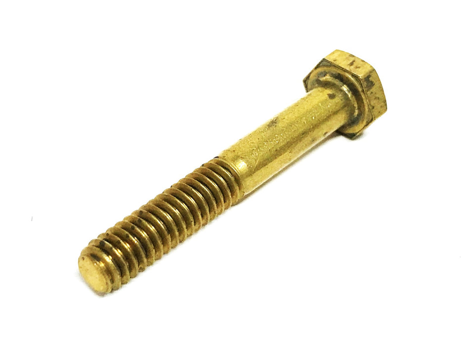 Unbranded 1/4-20 x 1-3/4 inch Brass Hex Head Machine Screw [Lot of 26] NOS