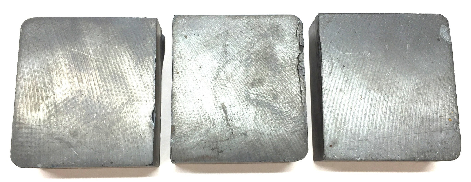 Unbranded Unmagnetized Ceramic Ferrite Block 2-1/2" x 2-3/4" x 1" [Lot of 3] NOS
