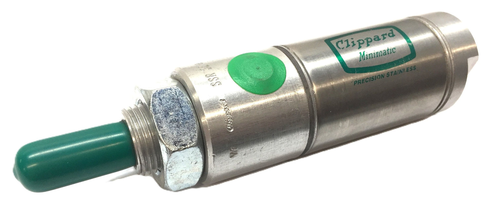Clippard Minimatic Stainless Pneumatic Cylinder SSR 20-1/2 (SDR20-1/2) NOS