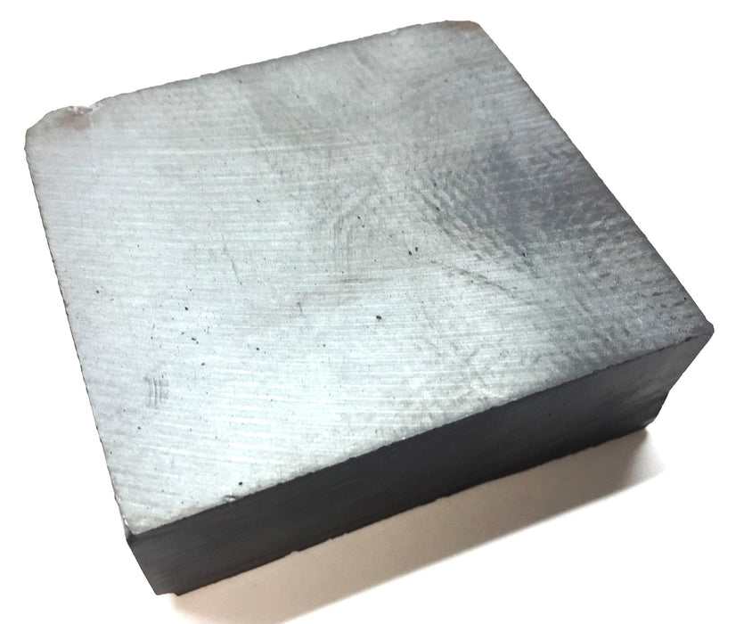 Unbranded Unmagnetized Ceramic Ferrite Block 3" x 3" x 1" [Lot of 2] NOS