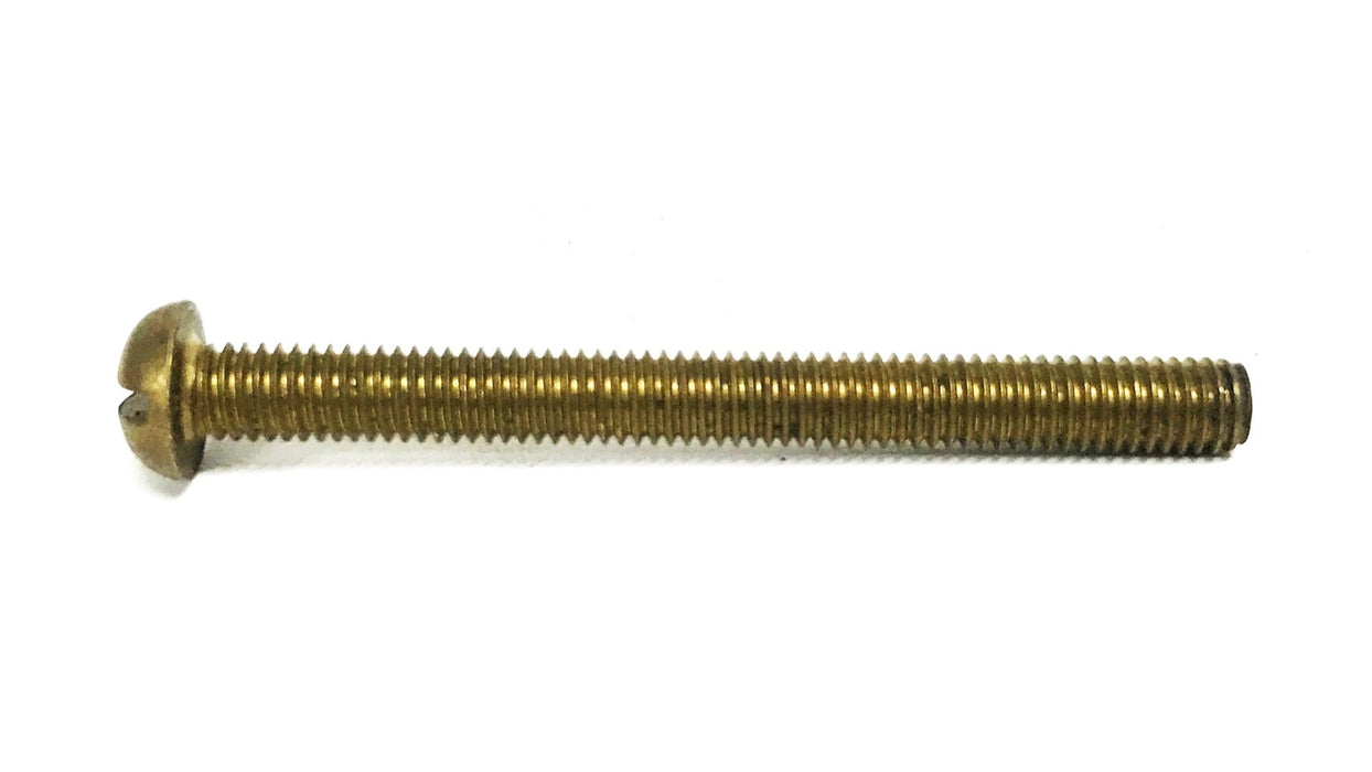 Unbranded 3/16-20 x 2 inch Brass Round Head Machine Screw [Lot of 59] NOS