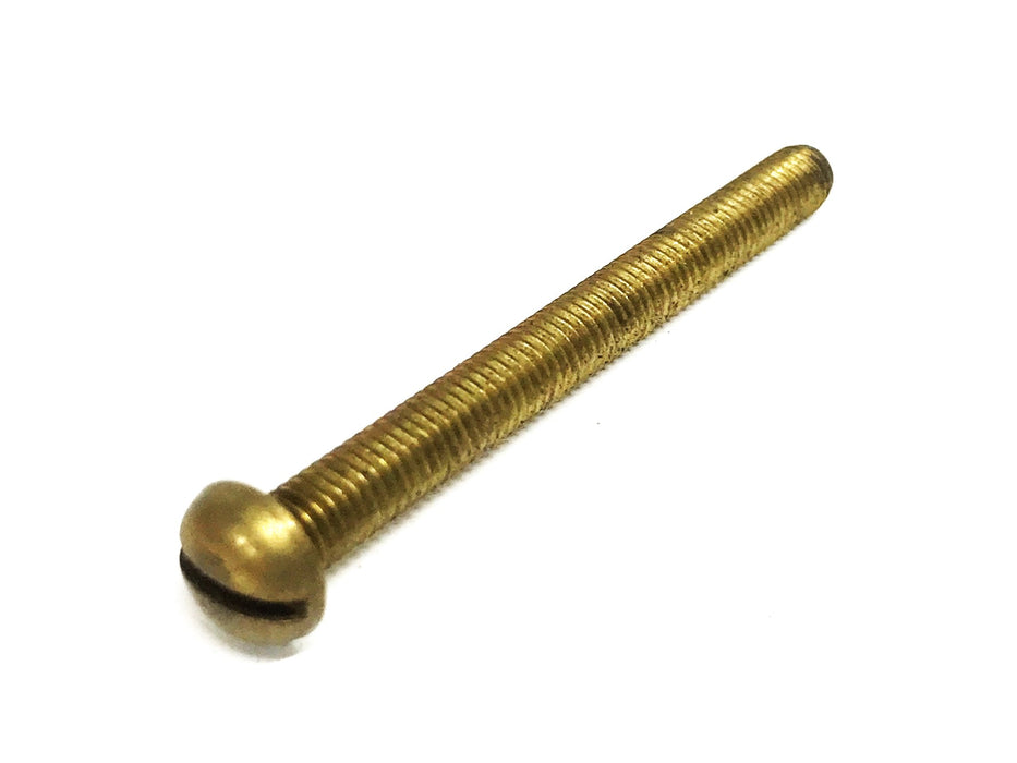 Unbranded 3/16-20 x 2 inch Brass Round Head Machine Screw [Lot of 59] NOS