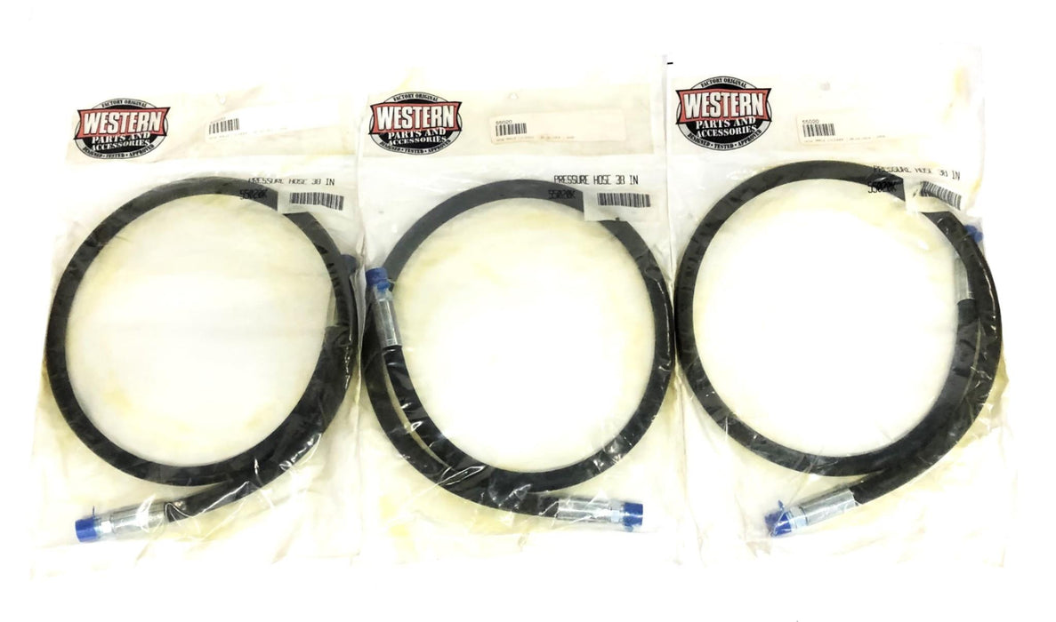 Western 38 Inch Angle Cylinder Pressure Hose 55020K [Lot of 3] NOS