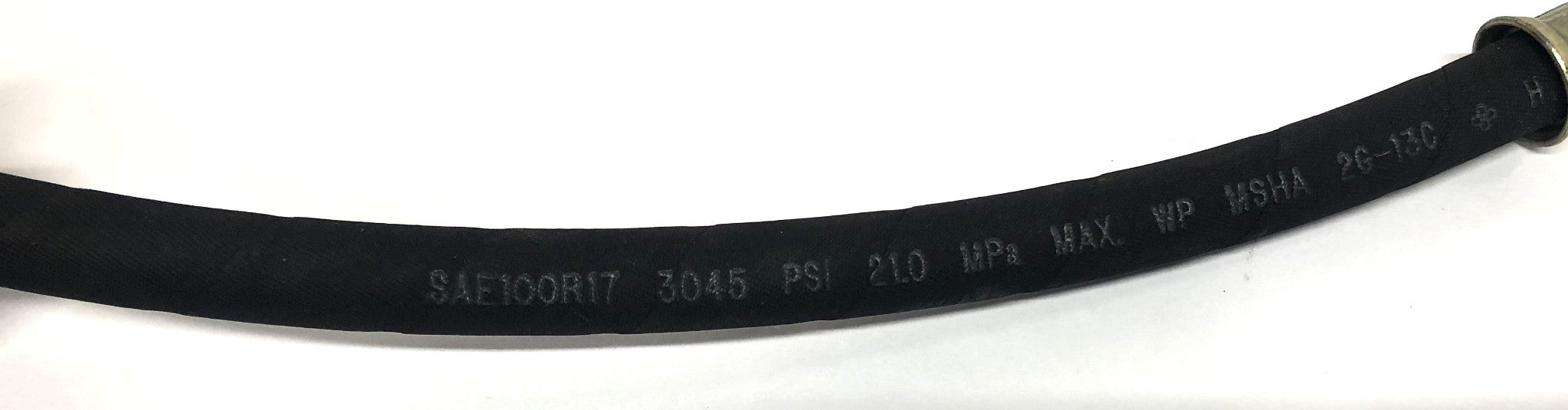 Weatherhead 3/8 SAE100R17 3045PSI 21.0MPa WP MSHA Hydraulic Hose H14506 NOS