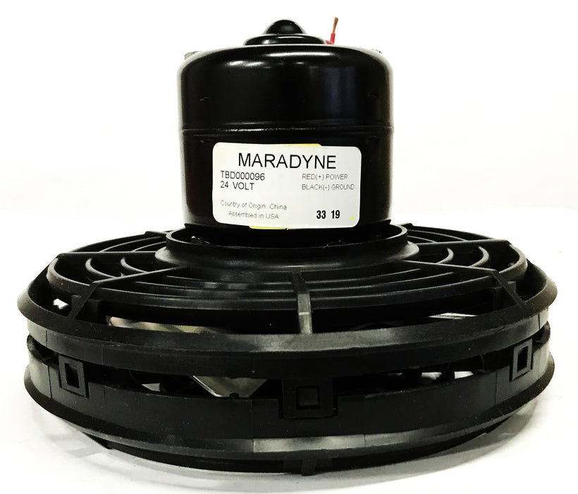 Maradyne 7-1/2 inch (6 inch Blade) 24 Volt Dash Fan Assembly TBD000096 NOS