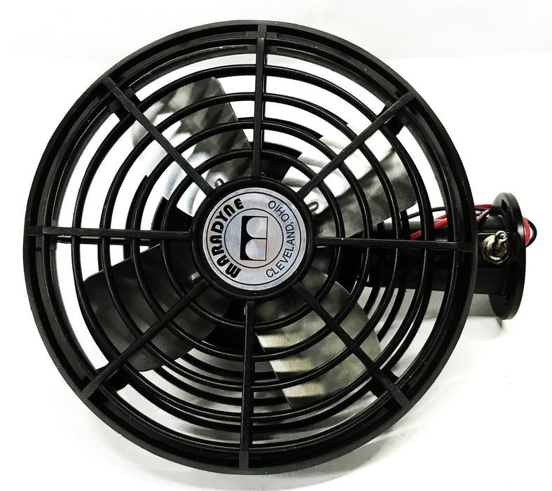 Maradyne 7-1/2 inch (6 inch Blade) 24 Volt Dash Fan Assembly TBD000096 NOS