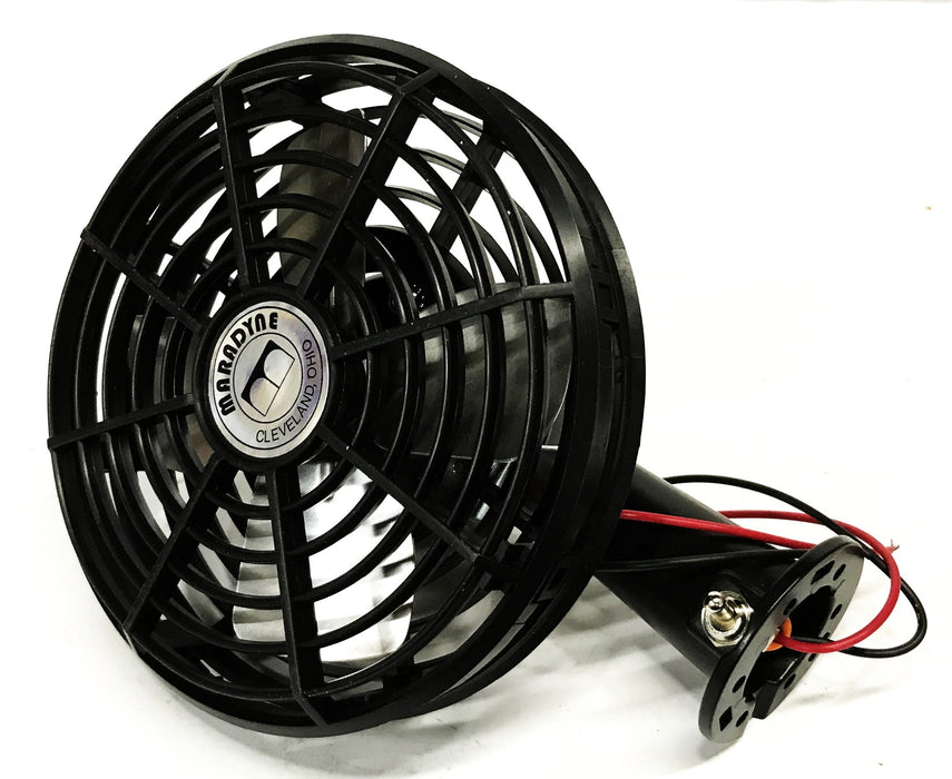 Maradyne 7-1/2 inch (6 inch Blade) 24 Volt Dash Fan Assembly TBD000096 NOS