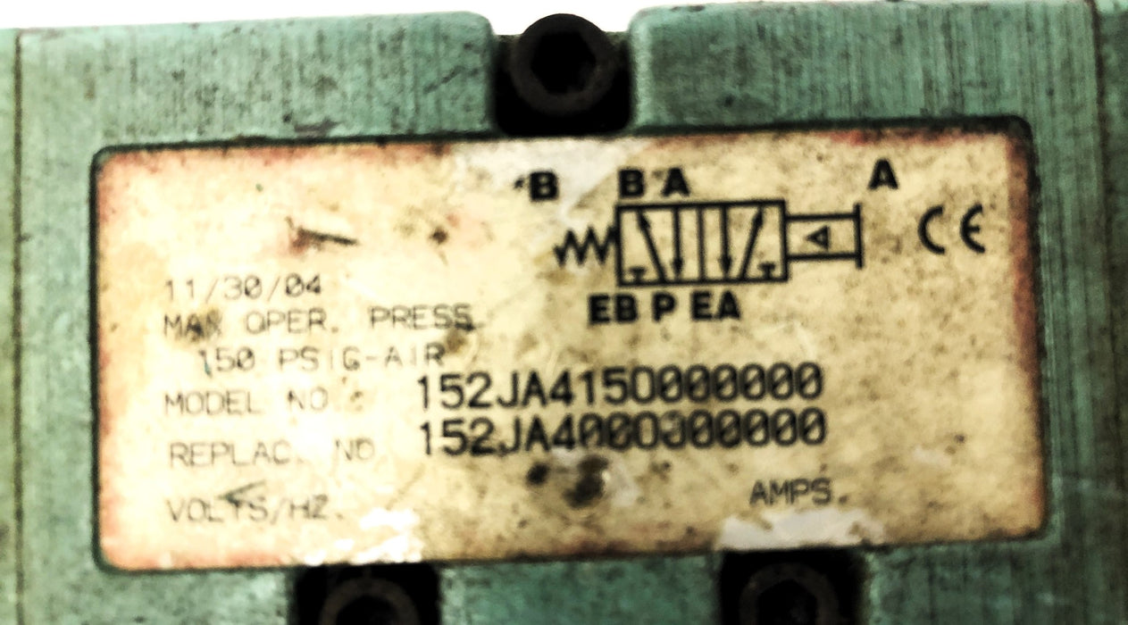 Unbranded Pneumatic Pilot Valve 152JA400O (152JA415000) NOS
