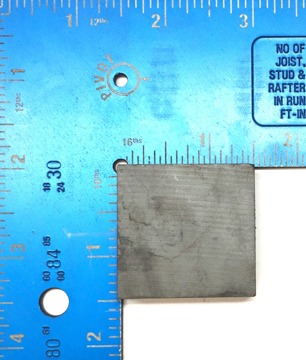Unbranded 1-1/2"x1-1/2"x1/2" Ceramic Unmagnetized Ferrite Magnet [Lot of 8] NOS