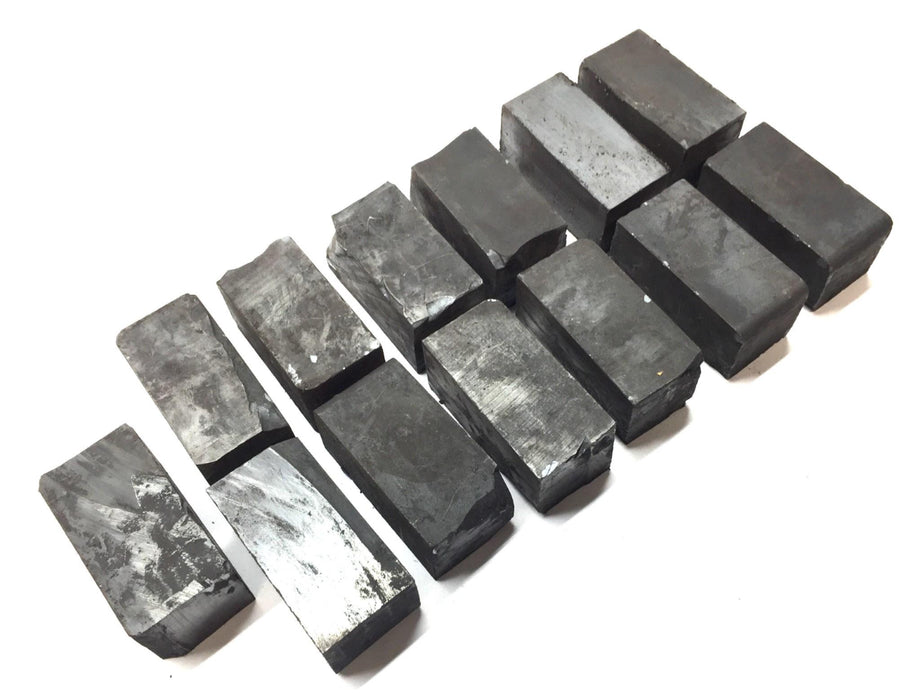 Unbranded Approx. 2"x 1"x 1" Ceramic Unmagnetized Ferrite Magnet [Lot of 13] NOS