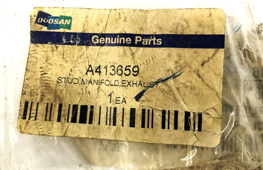 Doosan Exhaust Manifold Stud A413659 [Lot of 2] NOS