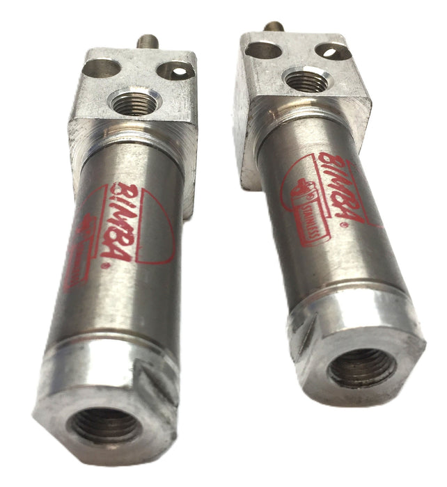 Bimba (Red) Pneumatic Cylinder BF-040.5-D [Lot of 2] USED