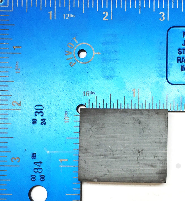 Unbranded Unmagnetized Rough-Cut Ferrite 1-1/2" x 1-1/4" x 1/2" [Lot of 15] NOS