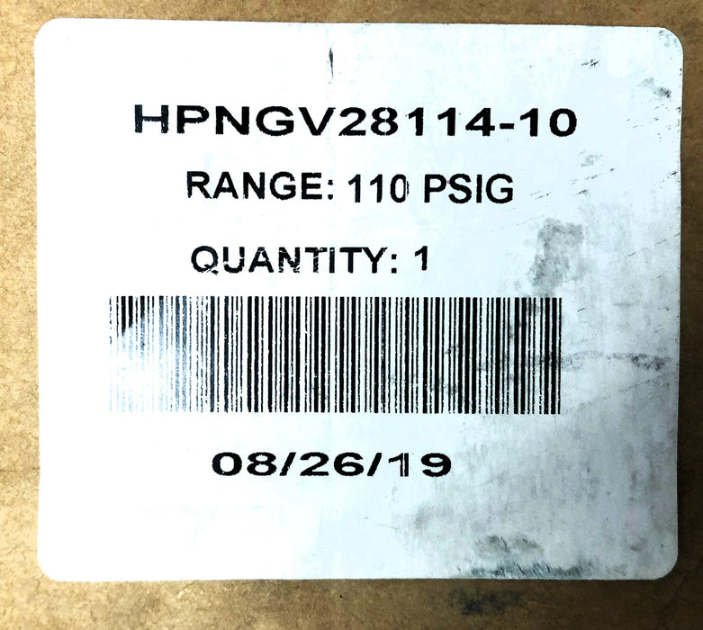 ITT High Pressure Natural Gas Regulator HPNGV28114-10 NOS