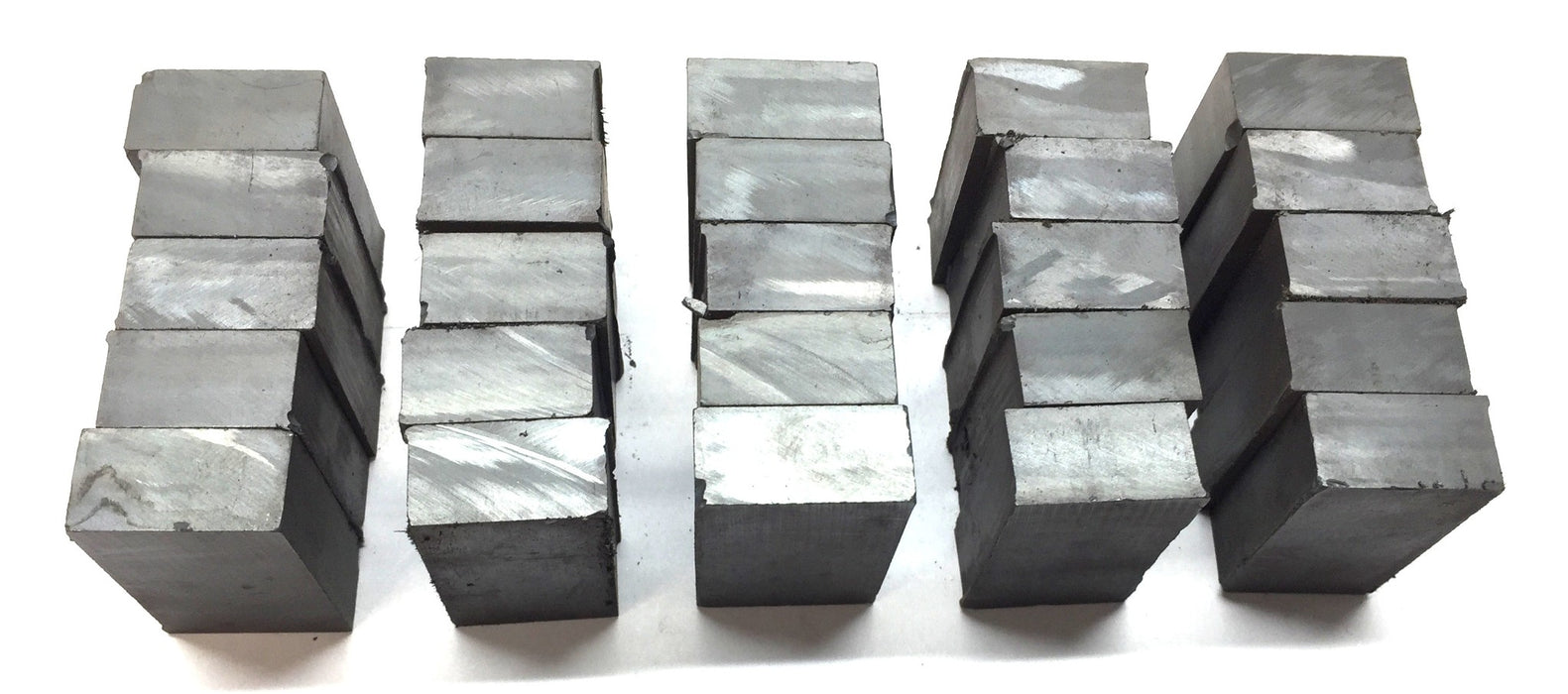Unbranded Unmagnetized Ferrite 1-1/2" x 1" x 1/2" [Lot of 25] NOS