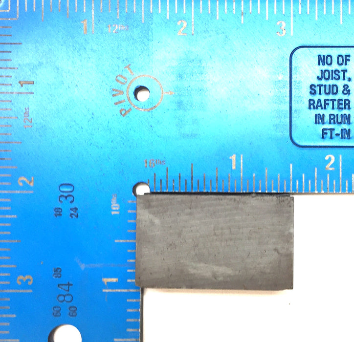 Unbranded Unmagnetized Ferrite 1-1/2" x 1" x 1/2" [Lot of 25] NOS