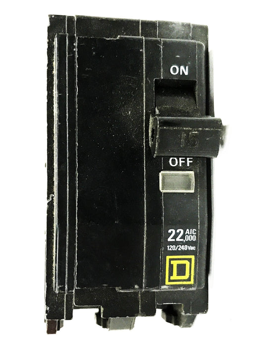 Square D 15 Amp 2-Pole Breaker QO215 [Lot of 9] USED