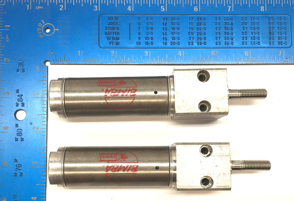 Bimba Pneumatic Air Cylinder BF-091 [Lot of 2] USED
