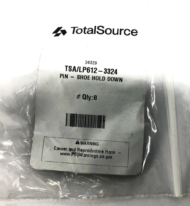Total Source Shoe Hold Down Pin LP612-3324 [Lot of 8] NOS