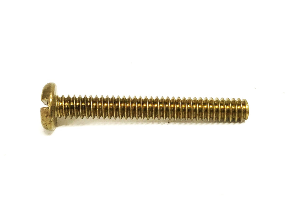 Unbranded 10-24 X 1-1/2 inch Brass Pan Head Slotted Screw [Lot of 50] NOS