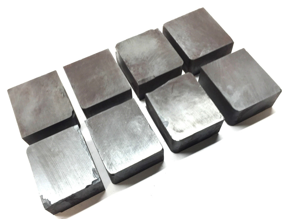 Unbranded 2" x 1-7/8" x 1" Ceramic Unmagnetized Ferrite Magnet [Lot of 8] NOS