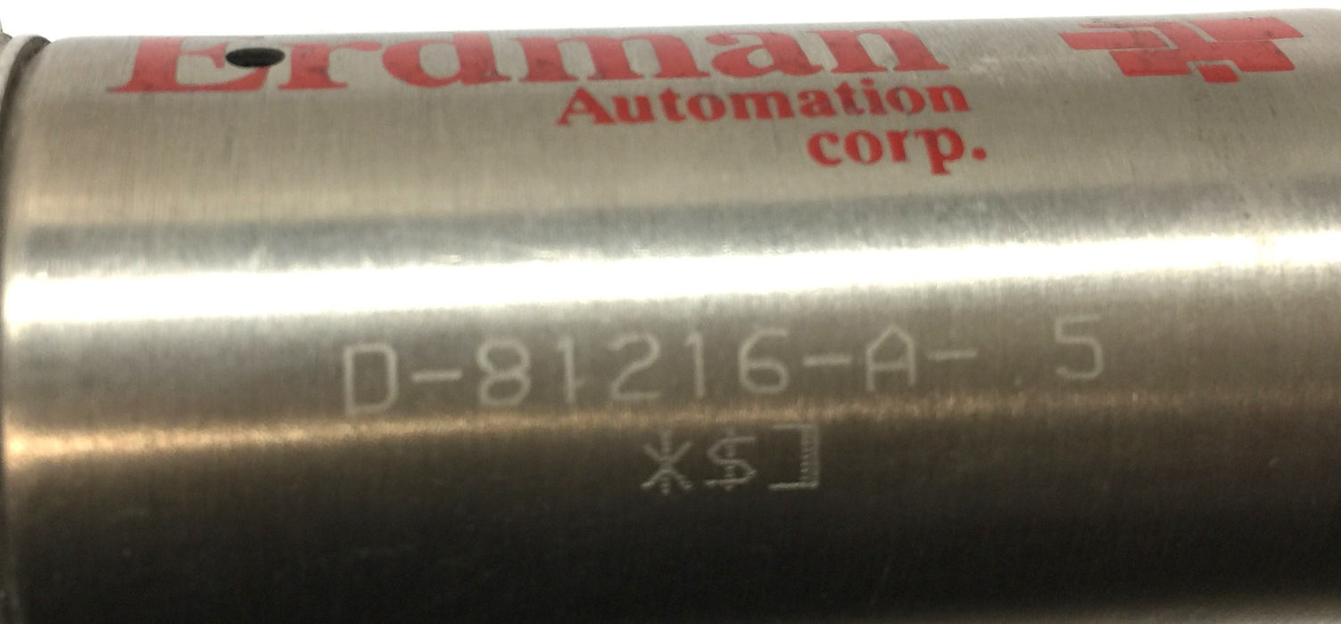 Erdman Automation Corp. Pneumatic Air Cylinder D-81216-A-5 USED