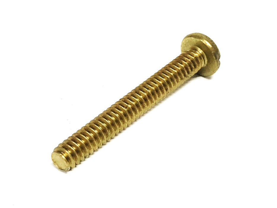 Unbranded 10-24 X 1-1/2 inch Brass Pan Head Slotted Screw [Lot of 50] NOS