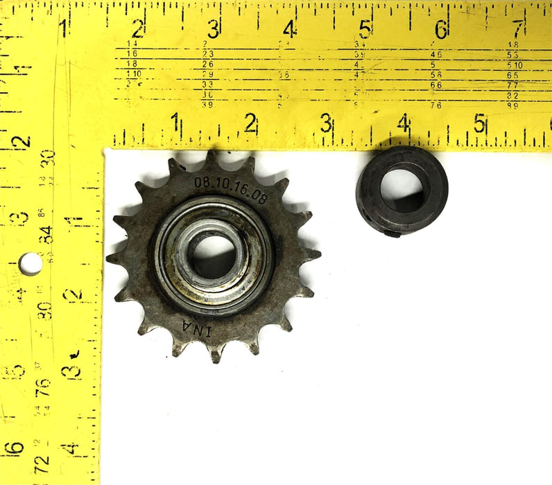 INA 16 Tooth 0.74 Inch Bore Tensioner Sprocket 08.10.16.08 NOS
