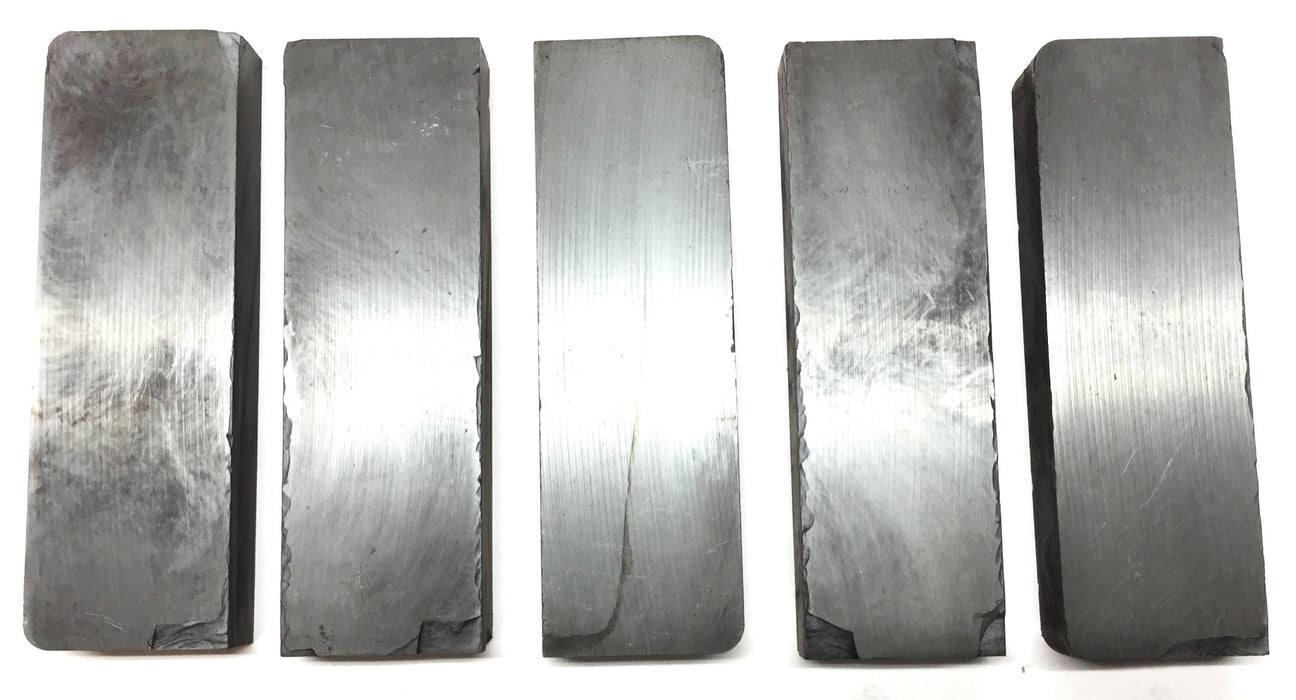 Unbranded 4" x 1.29" x 1/2" Ceramic Unmagnetized Ferrite Magnet [Lot of 5] NOS