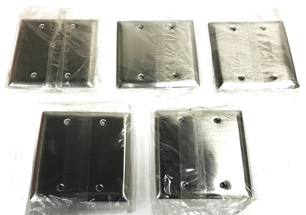 Pass & Seymour Stainless Steel Standard Blank Wallplate SS23 [Lot of 5] NOS