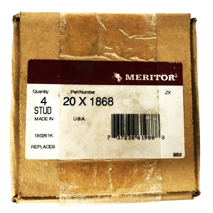 Meritor Double Ended Right Hand Wheel Stud 20X1868 [Lot of 4] NOS