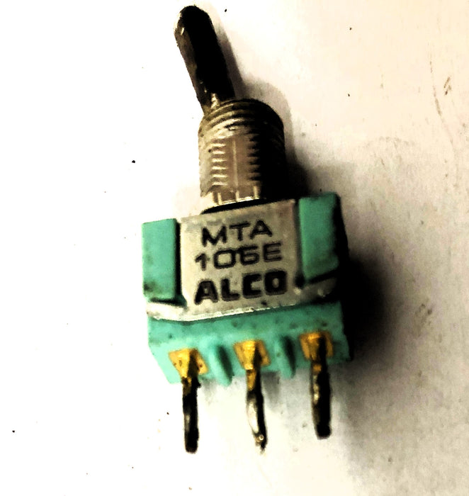 Alco 6A125V 3A250V Toggle Switch MTA106E [Lot of 6] NOS