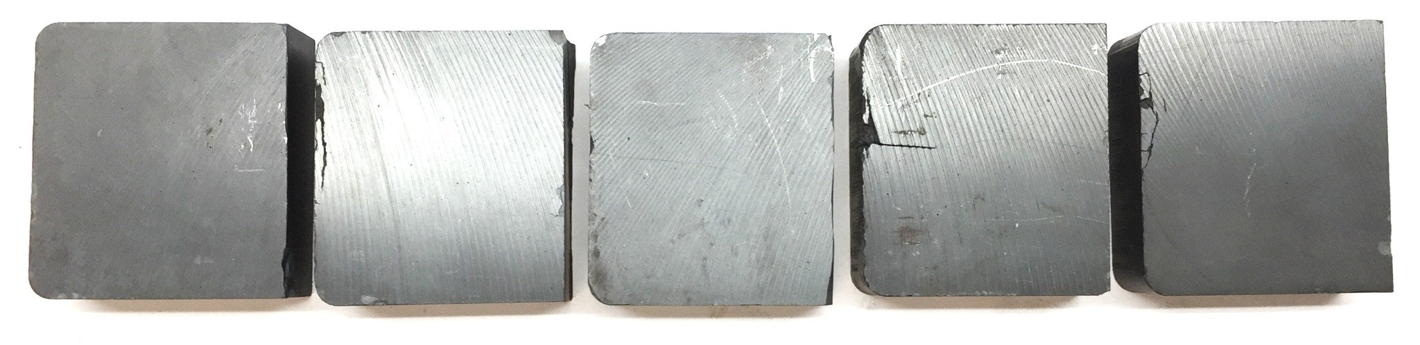 Unbranded 2-3/4" x 2-1/2" x 1" Ceramic Unmagnetized Ferrite Magnet [Lot of 5]NOS