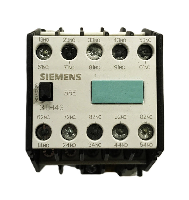 Siemens Contactor 55E Control Relay 3TH4355-OAK6 NOS