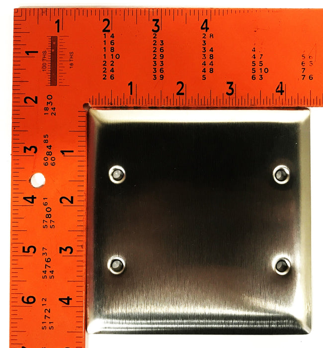 Pass & Seymour Stainless Steel Standard Blank Wallplate SS23 [Lot of 5] NOS