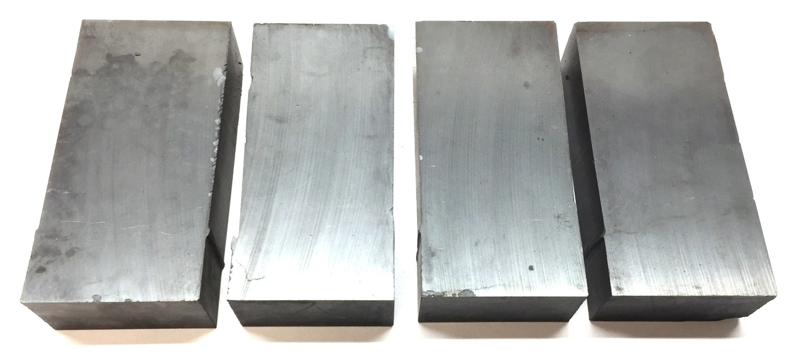 Unbranded 4" x 2" x 1" Ceramic Unmagnetized Ferrite Magnet [Lot of 4] NOS