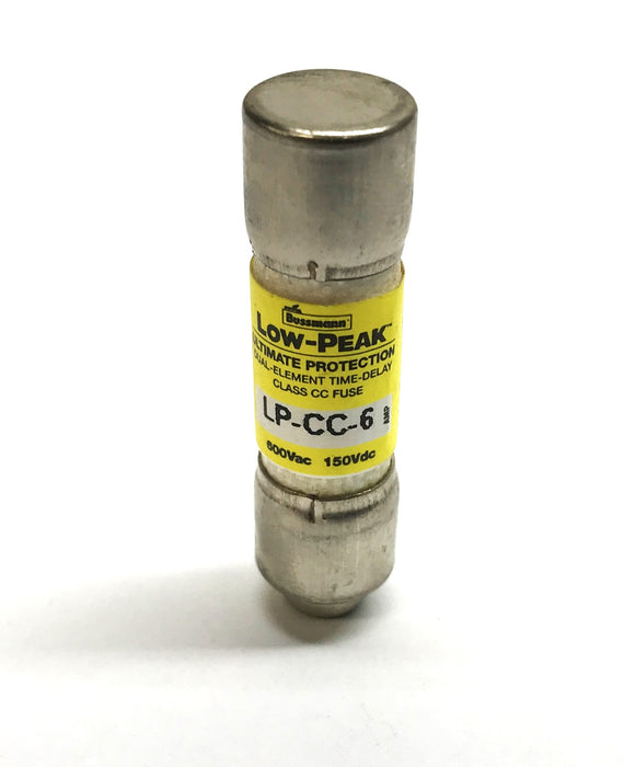 Cooper Bussmann Class CC Time Delay Fuse LP-CC-6 [Lot of 2] NOS