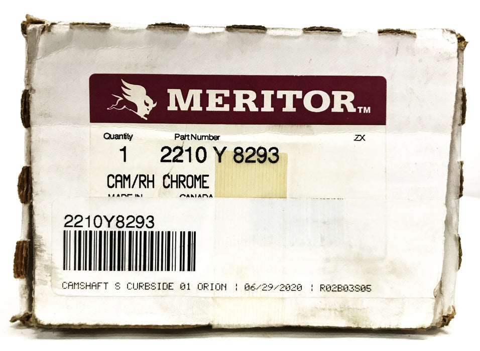 Meritor Right Hand Chrome Camshaft Meritor 2210Y8293 NOS