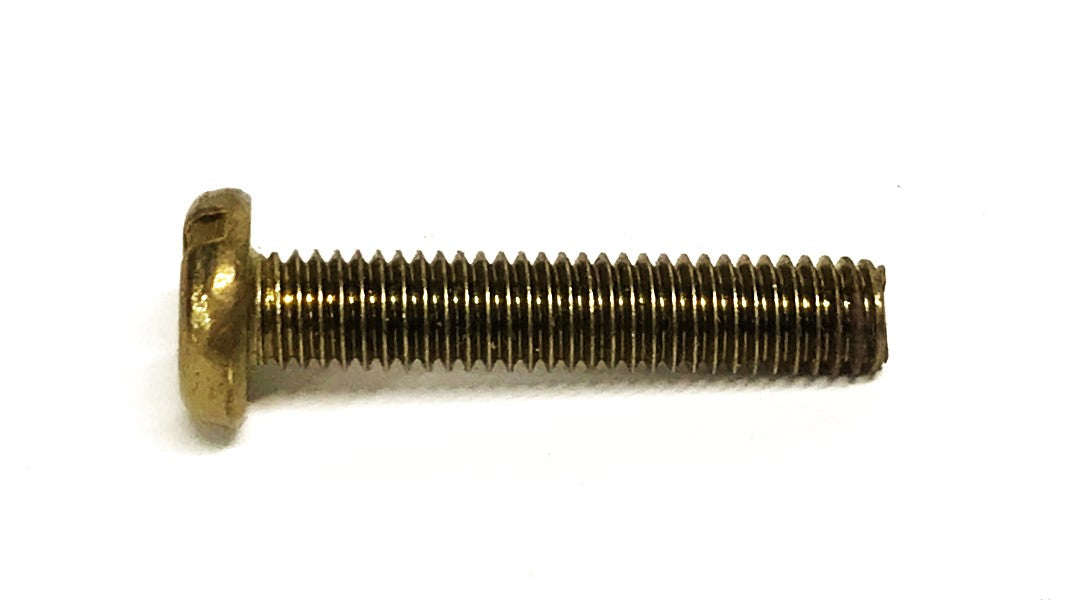 Unbranded 10-32 x 1 inch Brass Pan Head Slotted Screw [Lot of 88] NOS