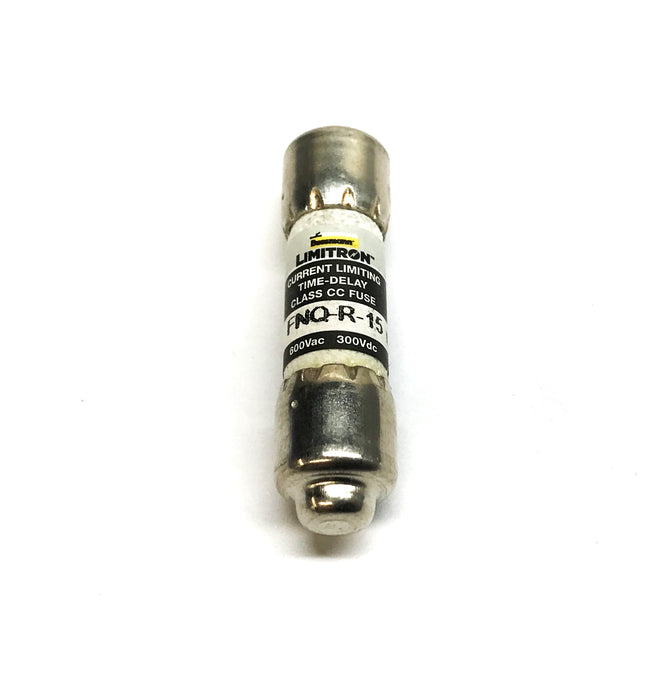 Cooper Bussmann Class CC Current Limiting Time Delay Fuse FNQ-R-15 [Lot of 3]NOS