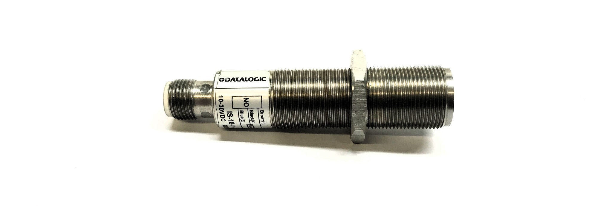 Datalogic Proximity Sensor (Missing 1 Hex Nut & Washer) IS-18-I1-S2 NOS