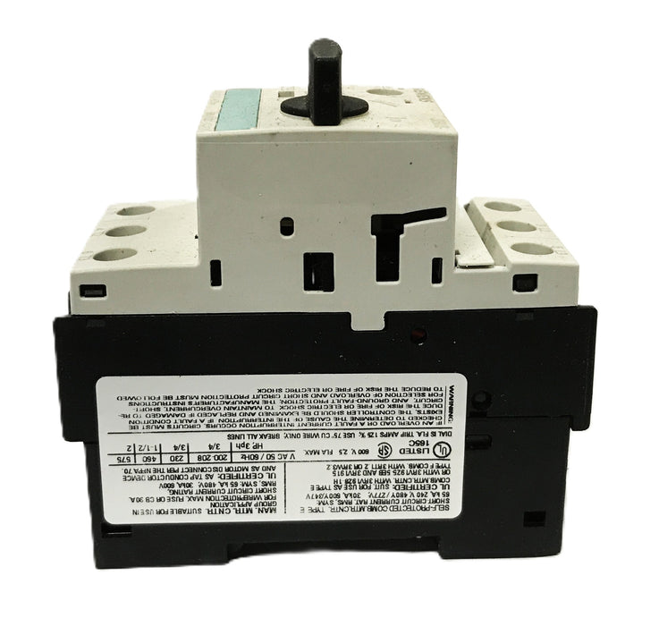 Siemens Motor Starter Circuit Breaker 3RV1021-1CA10 NOS