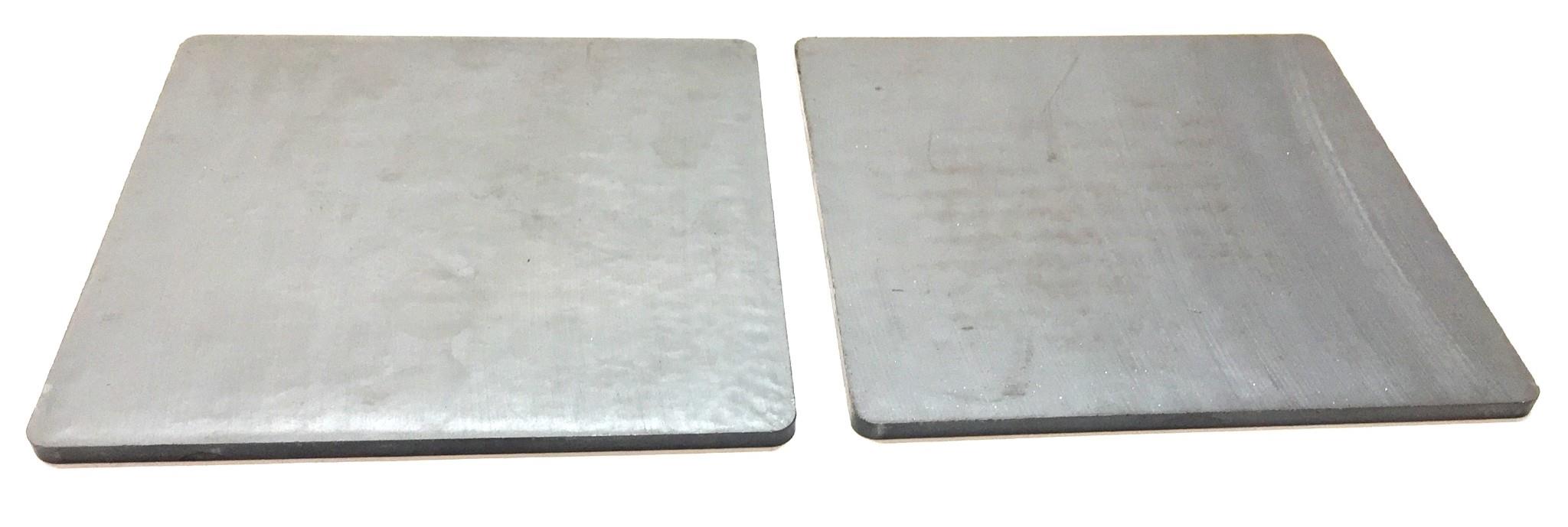 Unbranded Ceramic Ferrite Unmagnetized Magnet 4" x 4" x 1/8" [Lot of 2] NOS