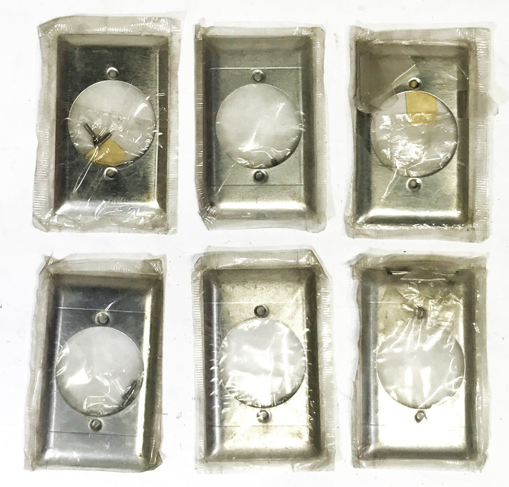 Sierra Electric Stainless Steel High Voltage Wall Plate SS723 [Lot of 6] NOS