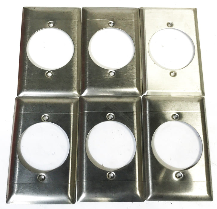 Sierra Electric Stainless Steel High Voltage Wall Plate SS723 [Lot of 6] NOS