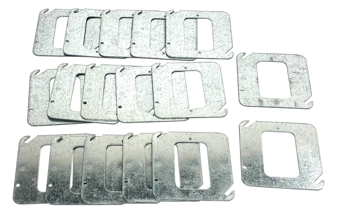 Crouse Hinds One Device Steel Flat 4 Inch Outlet Box Cover TP480 [Lot of 17] NOS